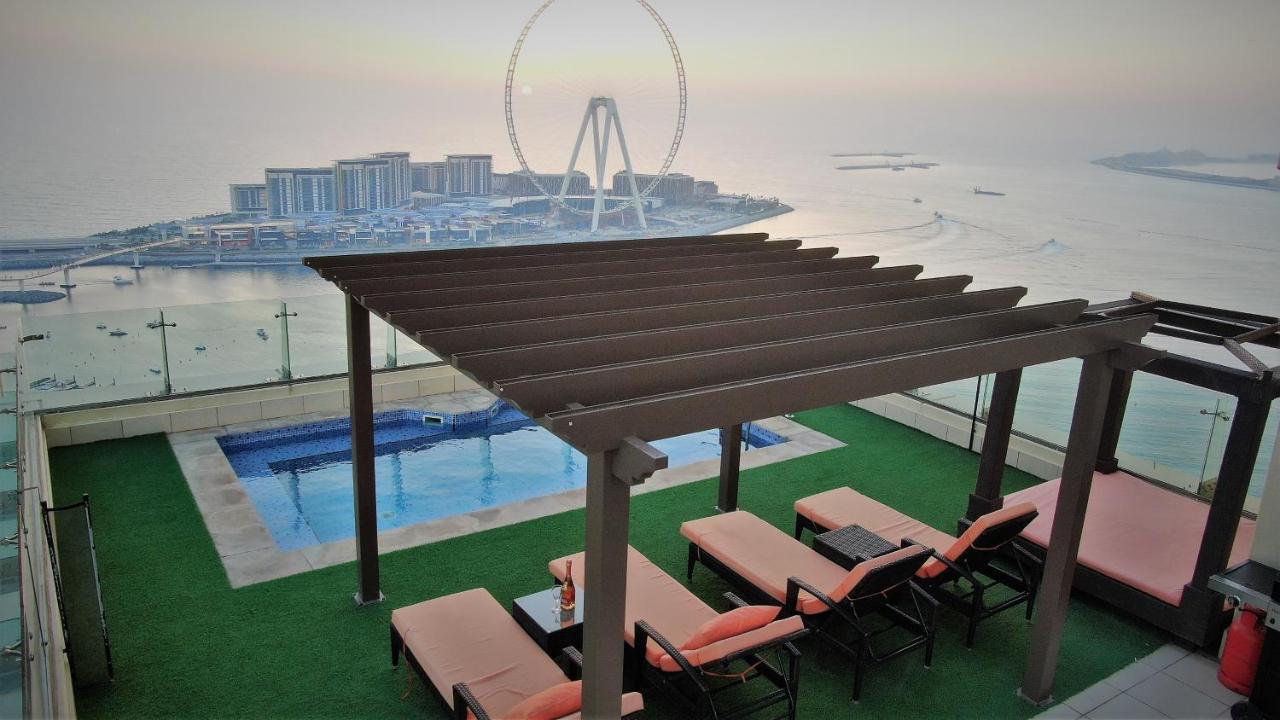 Jbr Penthouse With Terrace Pool Apartment Dubai Luaran gambar