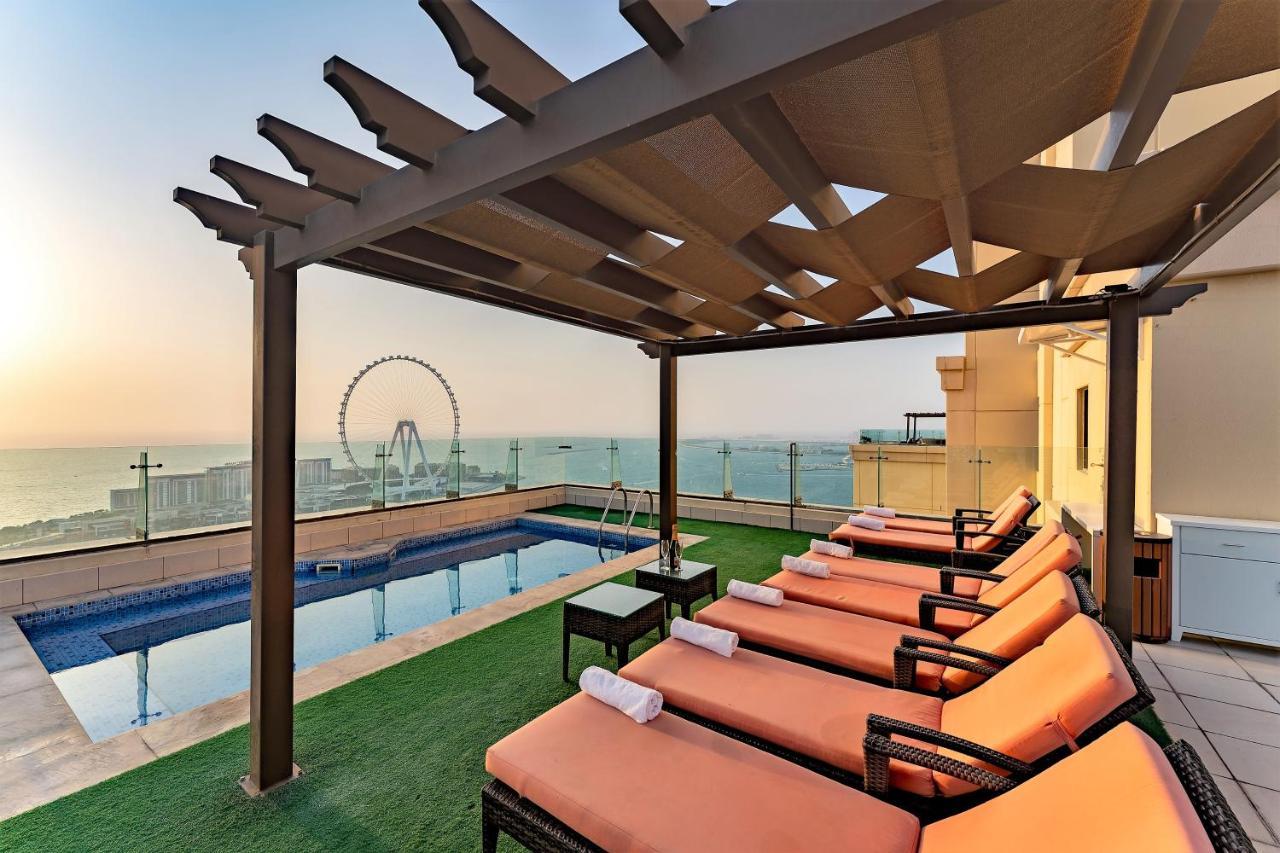 Jbr Penthouse With Terrace Pool Apartment Dubai Luaran gambar
